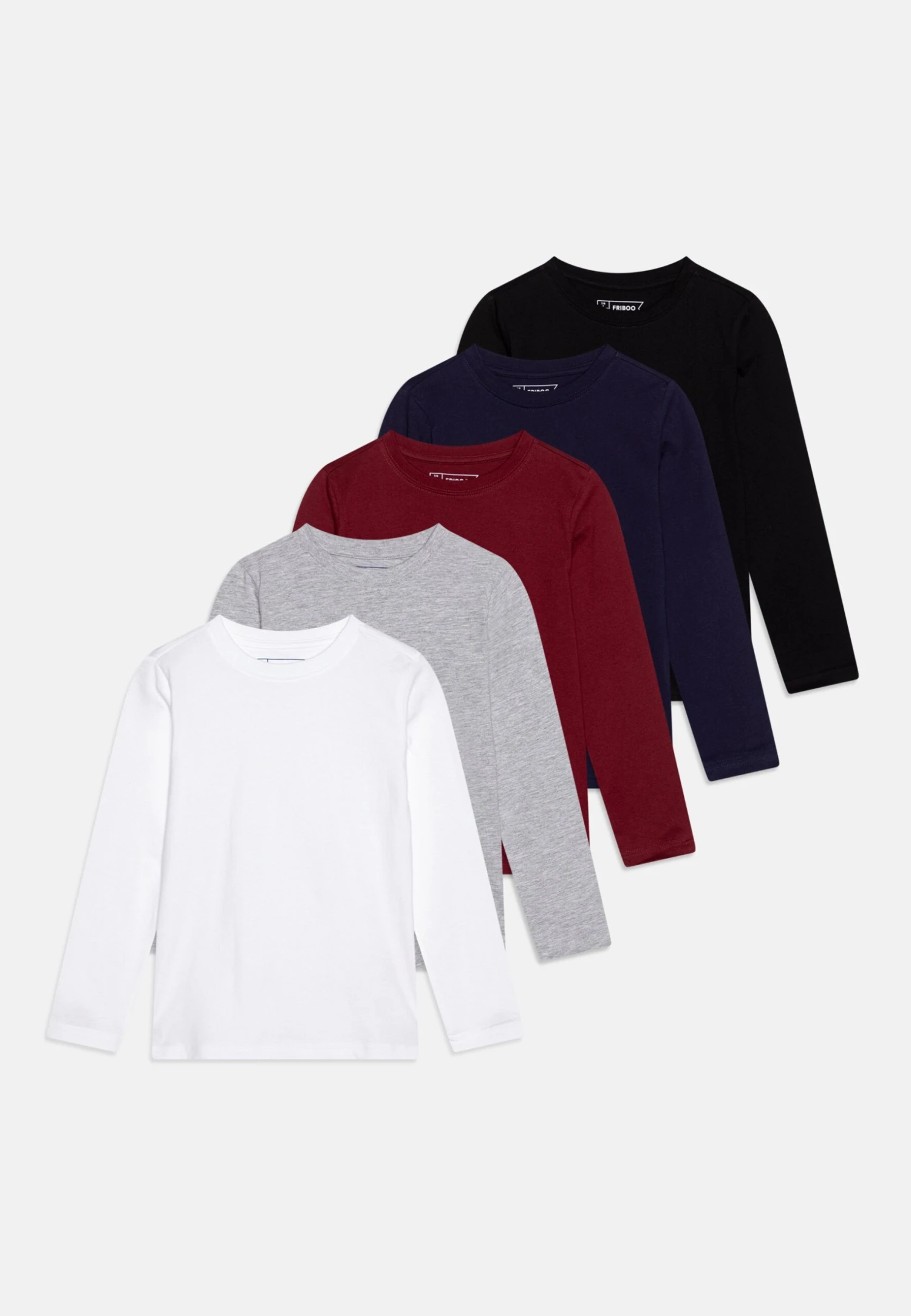 Friboo 5 Pack - Longsleeve - Multi-Coloured/Black/Dark Red 1 Friboo 5 Pack - Longsleeve - Multi-Coloured/Black/Dark Red