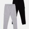 Friboo Unisex 2 Pack - Trainingsbroek - Grey/Black