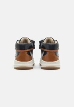 Friboo Leather - Sneakers Hoog - Dark Blue -Friboo 2e4d57a511ed4102834e560a2e4219fd