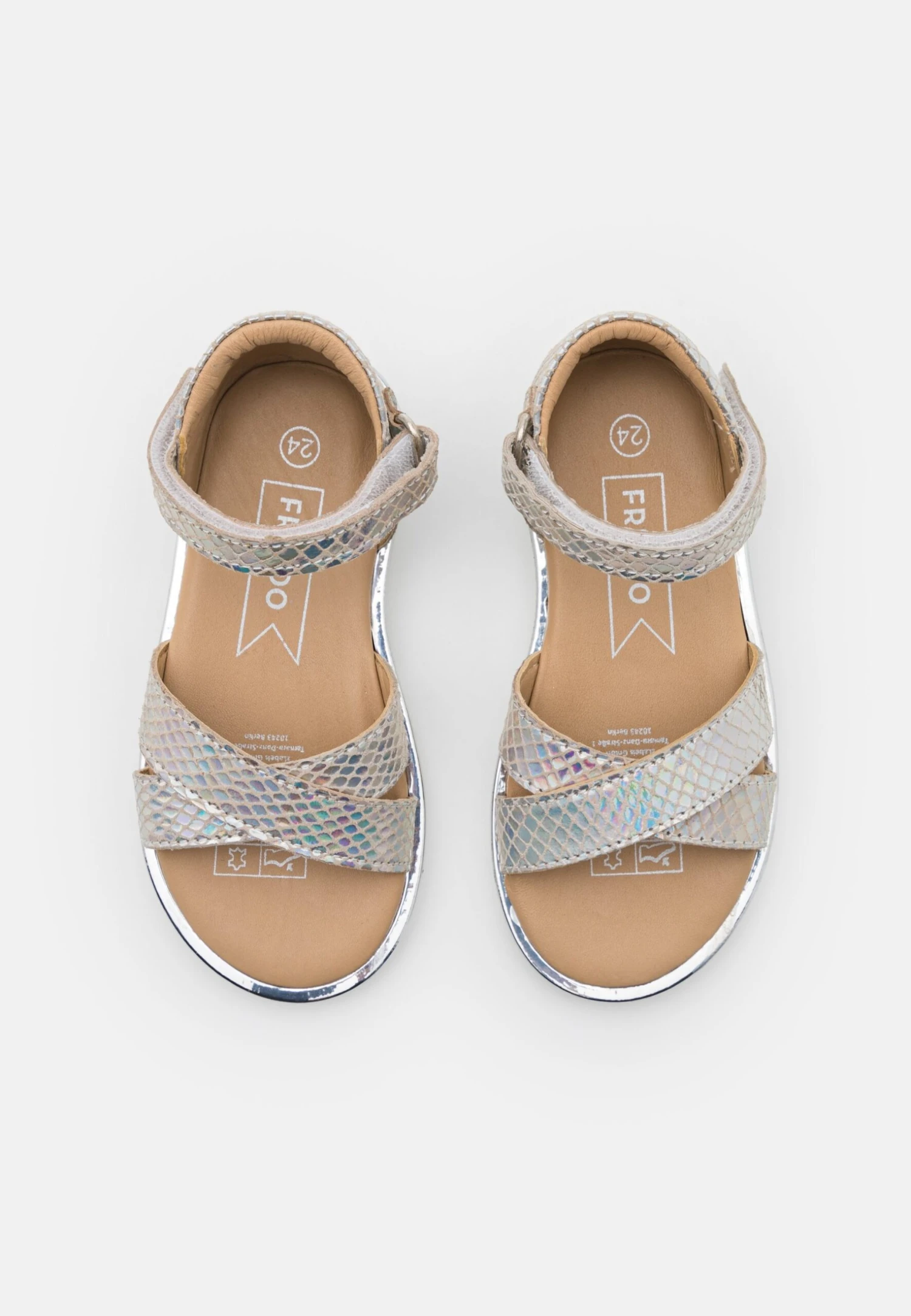 Friboo Holographic Leather - Sandalen - Silver 4 Friboo Holographic Leather - Sandalen - Silver - Afbeelding 4