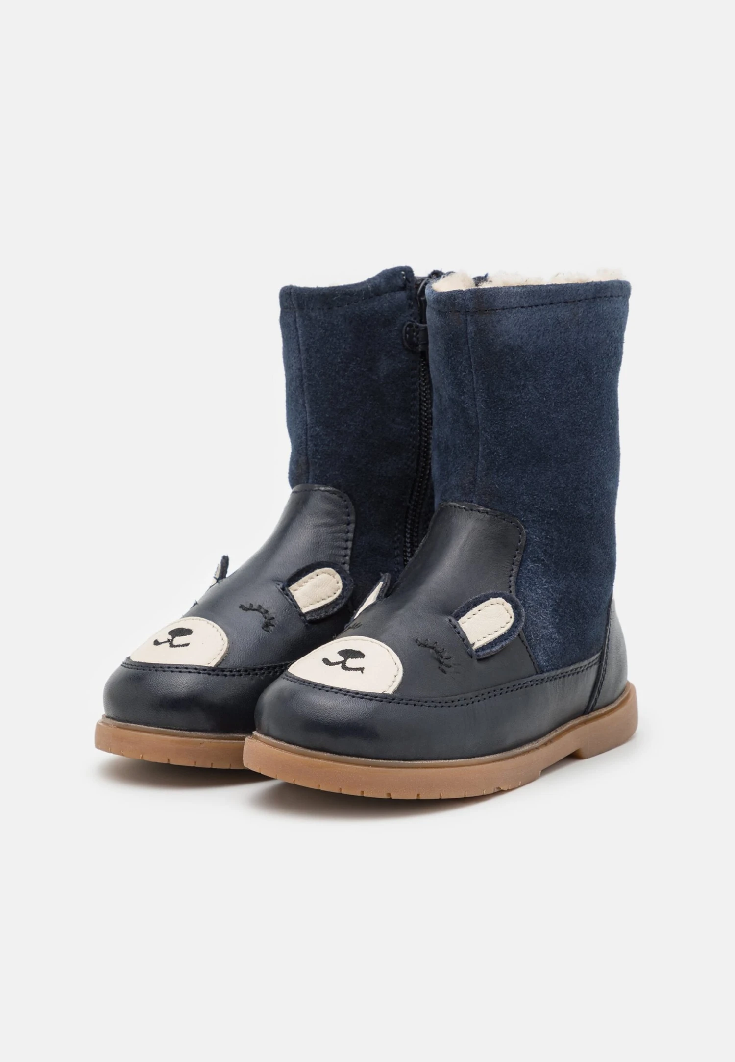 Friboo Leather - Snowboots- Dark Blue 2 Friboo Leather - Snowboots- Dark Blue - Afbeelding 2