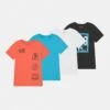 Friboo Unisex 4 Pack- T-Shirt Print - Multi-Coloured