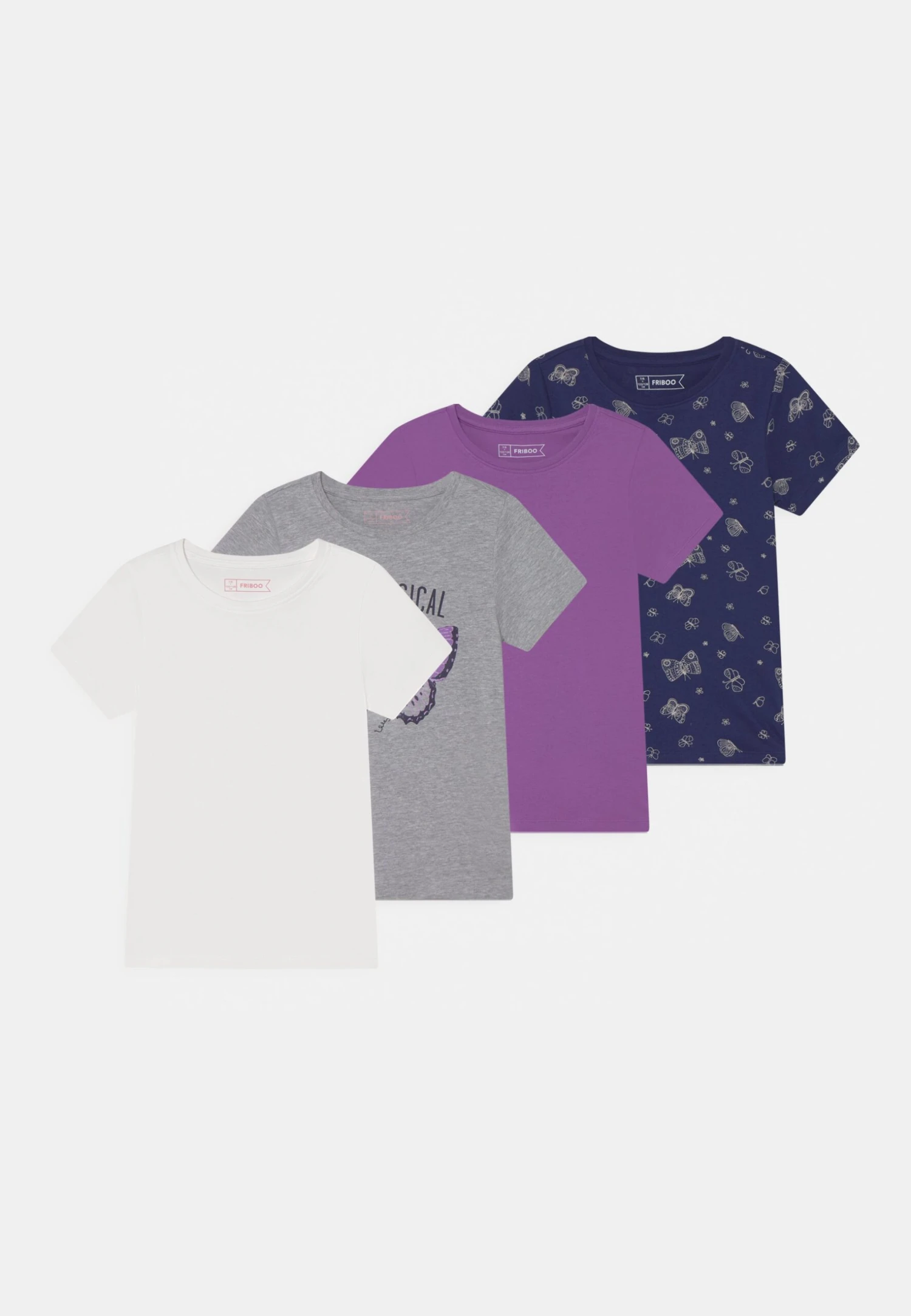 Friboo 4 Pack - T-Shirt Print - Multi-Coloured 1 Friboo 4 Pack - T-Shirt Print - Multi-Coloured