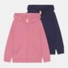 Friboo Girls Basic Zipthru 2 Pack - Sweater Met Rits - Pink