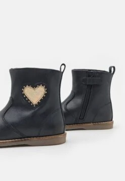 Friboo Leather - Korte Laarzen - Dark Blue -Friboo b4d993148342454cb27fab1dac4c0f3f