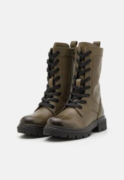 Friboo Leather - Veterlaarzen - Khaki 7 Friboo Leather - Veterlaarzen - Khaki -Friboo d56b7b151a1a45f0a95b7e174d94c08d