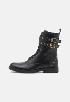 Friboo Leather Booties - Veterboots - Black